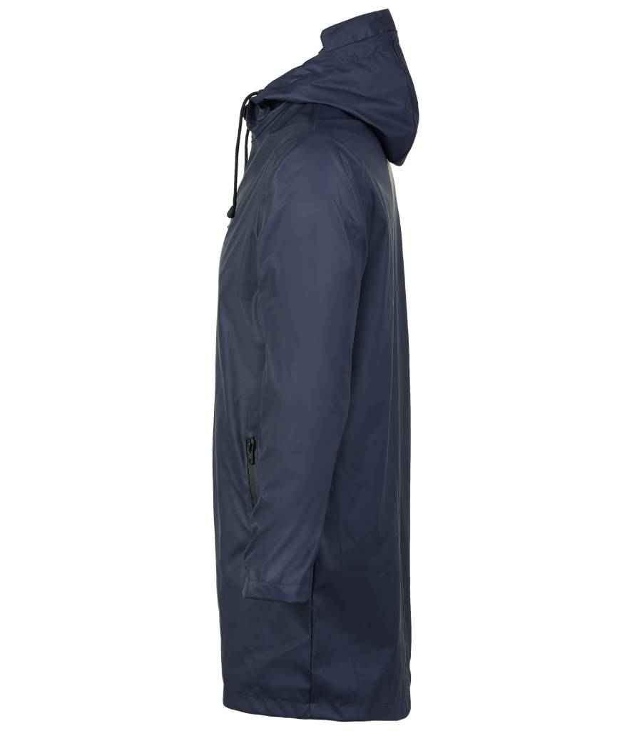 NEOBLU Antoine Wax Parka Jacket in Night Blue, side view