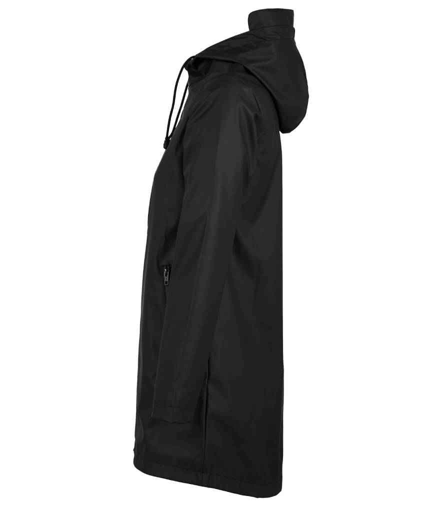 NEOBLU Ladies Antoine Wax Parka Jacket in Deep Black, side view