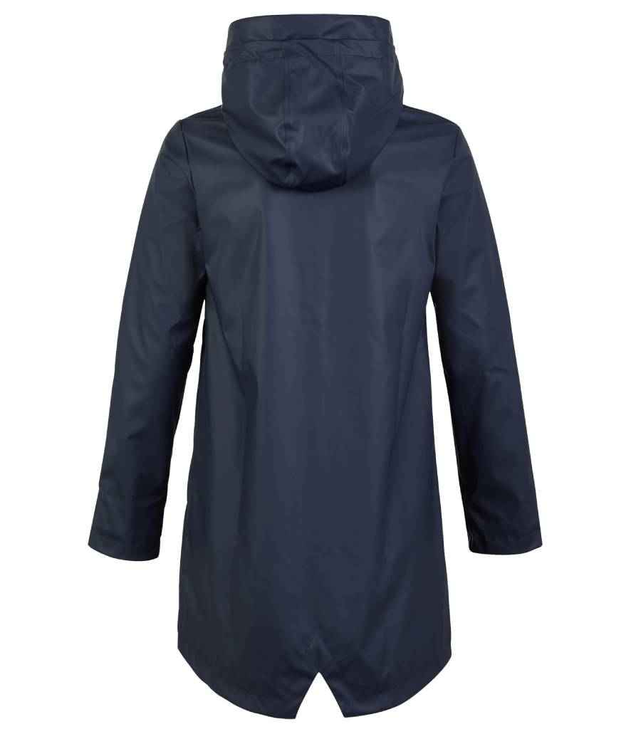 NEOBLU Ladies Antoine Wax Parka Jacket in Night Blue, back view
