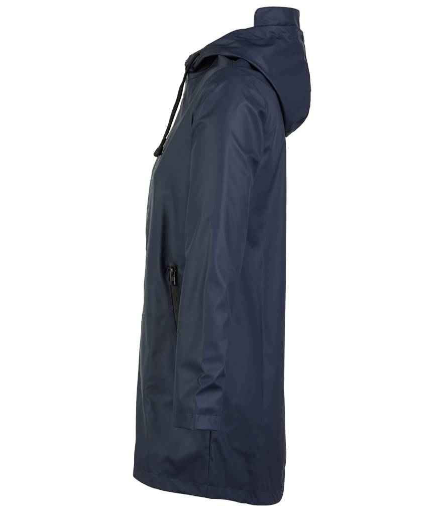 NEOBLU Ladies Antoine Wax Parka Jacket in Night Blue, side view