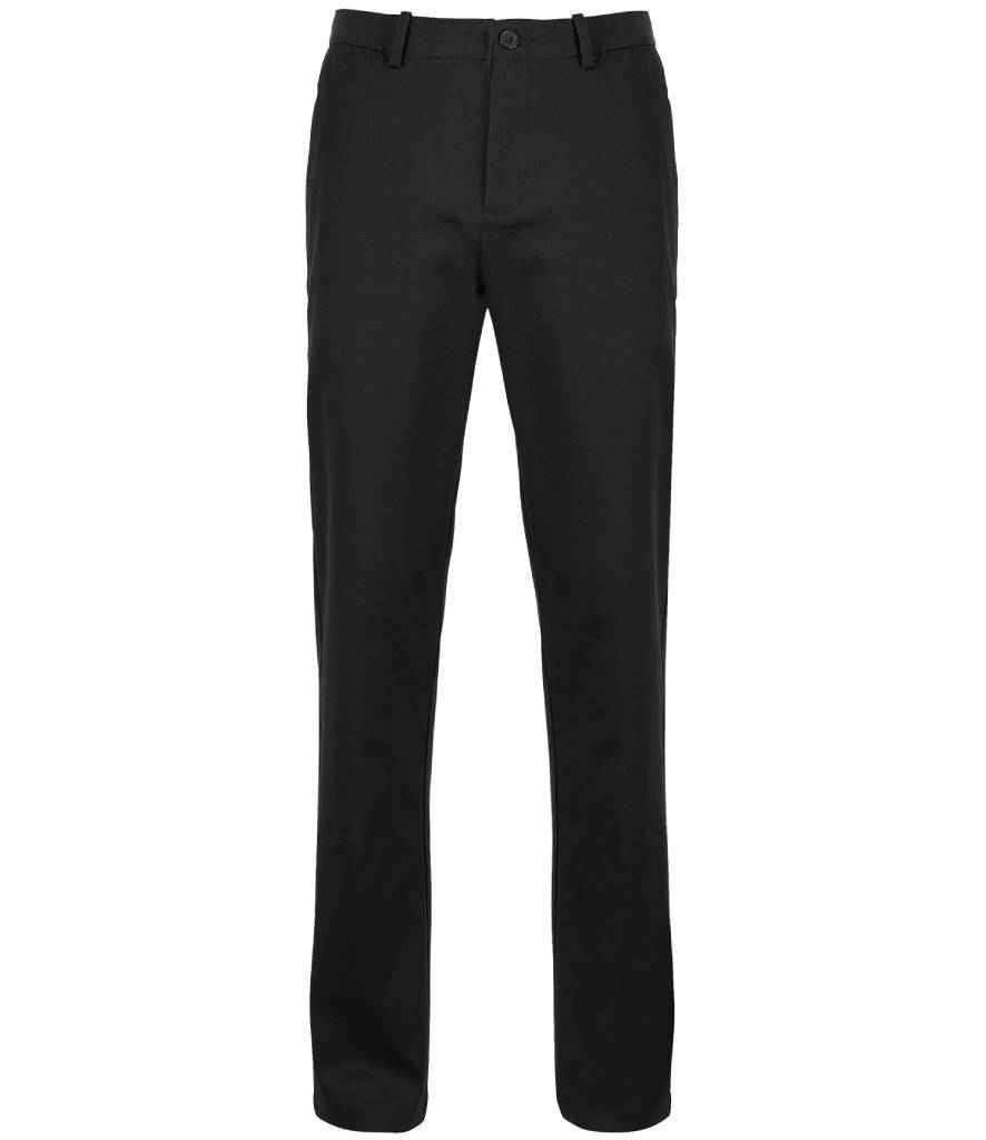 NEOBLU Gustave Chino Trousers in Deep Black, front view