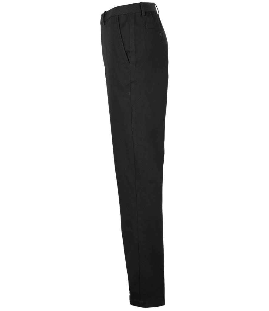 NEOBLU Gustave Chino Trousers in Deep Black, side view