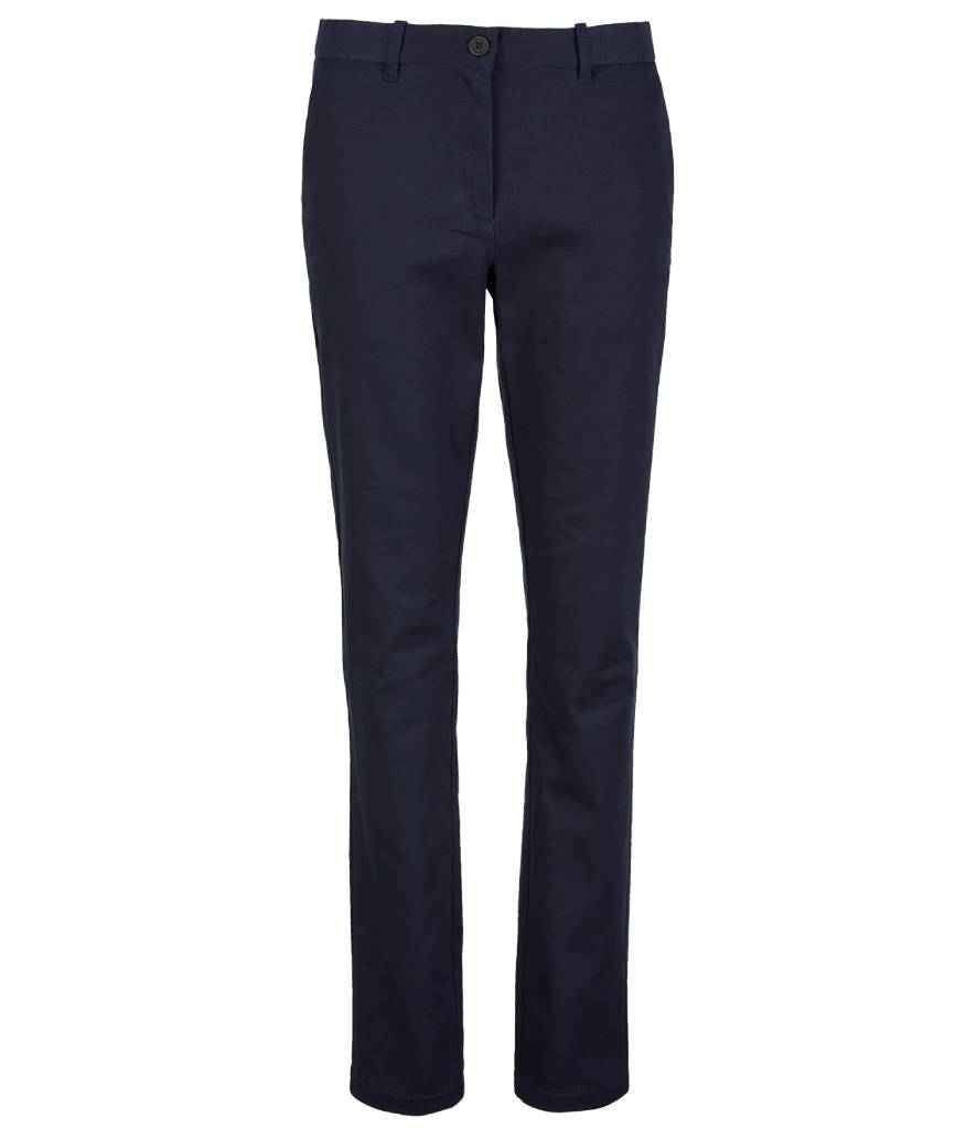 NEOBLU Ladies Gustave Chino Trousers in Night Blue, front view