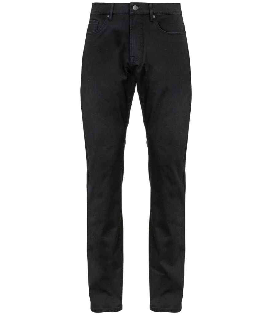 NEOBLU Gaspard Stretch Jeans in Deep Black, front view