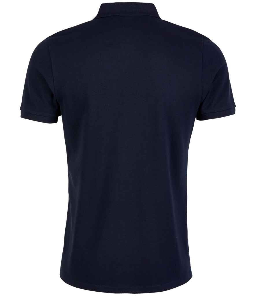 NEOBLU Owen Piqué Polo Shirt in Night Blue, back view