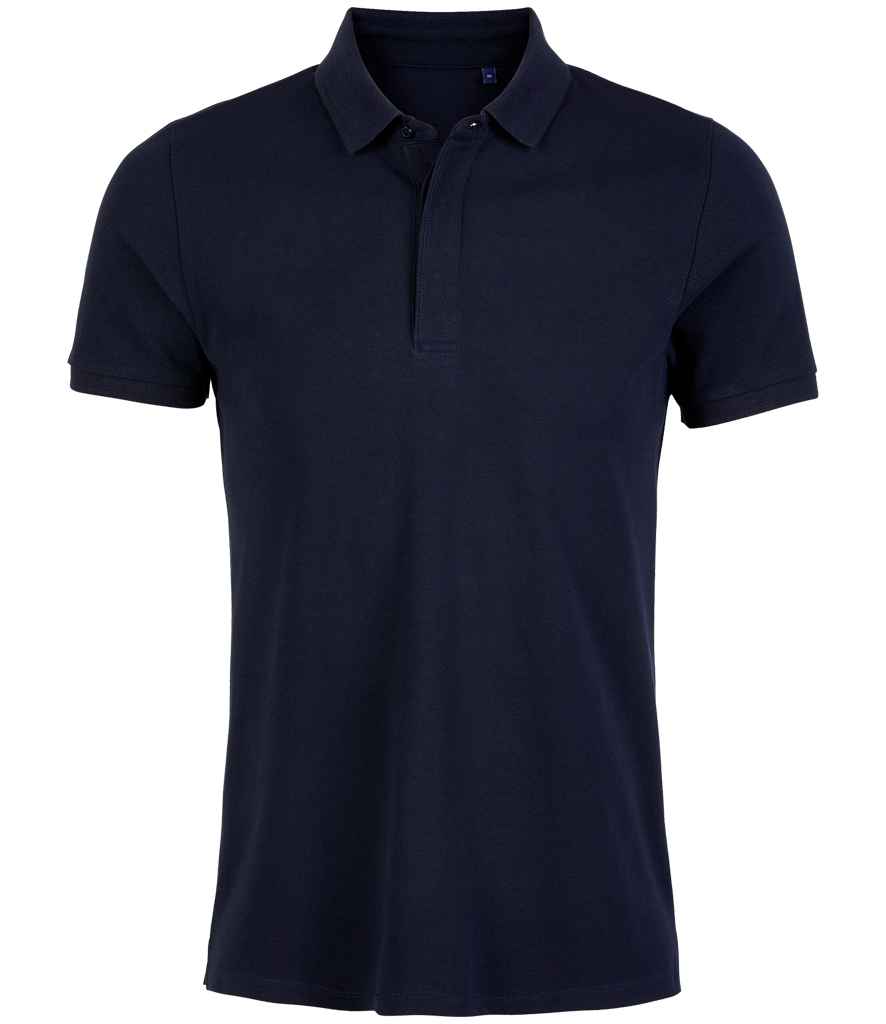 NEOBLU Owen Piqué Polo Shirt in Night Blue, front view