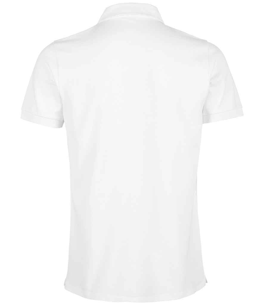 NEOBLU Owen Piqué Polo Shirt in Optic White, back view