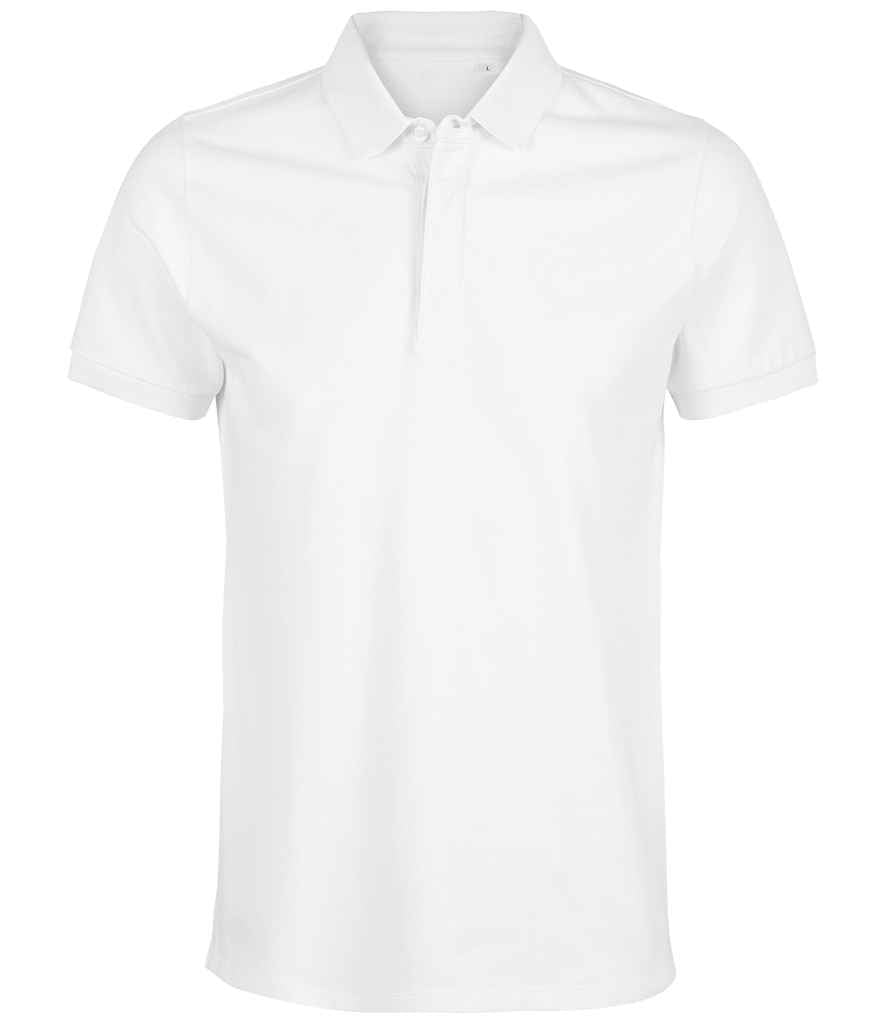 NEOBLU Owen Piqué Polo Shirt in Optic White, front view