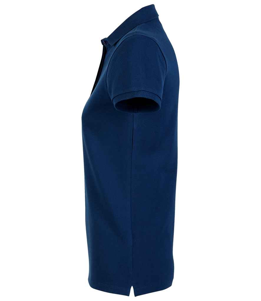 NEOBLU Ladies Owen Piqué Polo Shirt in Deep Blue, side view