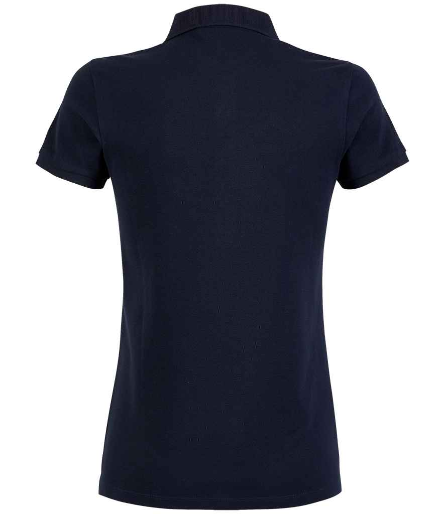 NEOBLU Ladies Owen Piqué Polo Shirt in Night Blue, back view