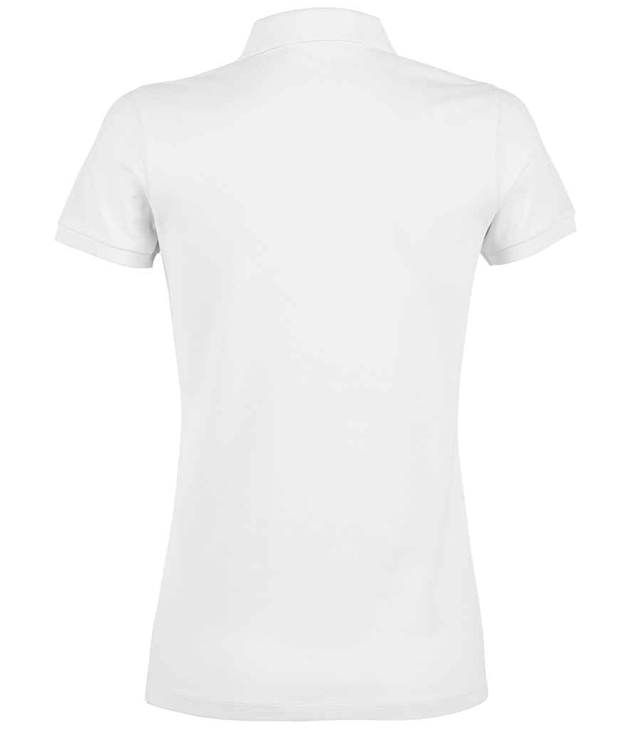 NEOBLU Ladies Owen Piqué Polo Shirt in Optic White, back view