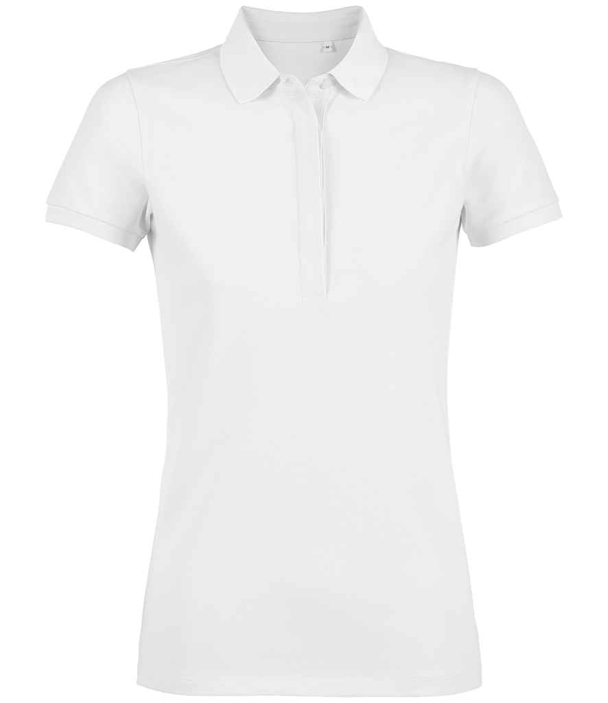 NEOBLU Ladies Owen Piqué Polo Shirt in Optic White, front view
