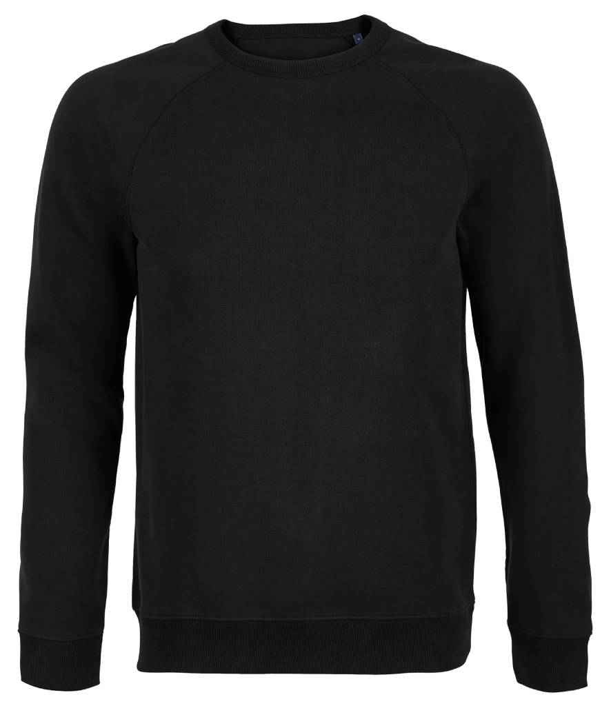 NEOBLU Nelson French Terry Sweatshirt in Deep Black, front view