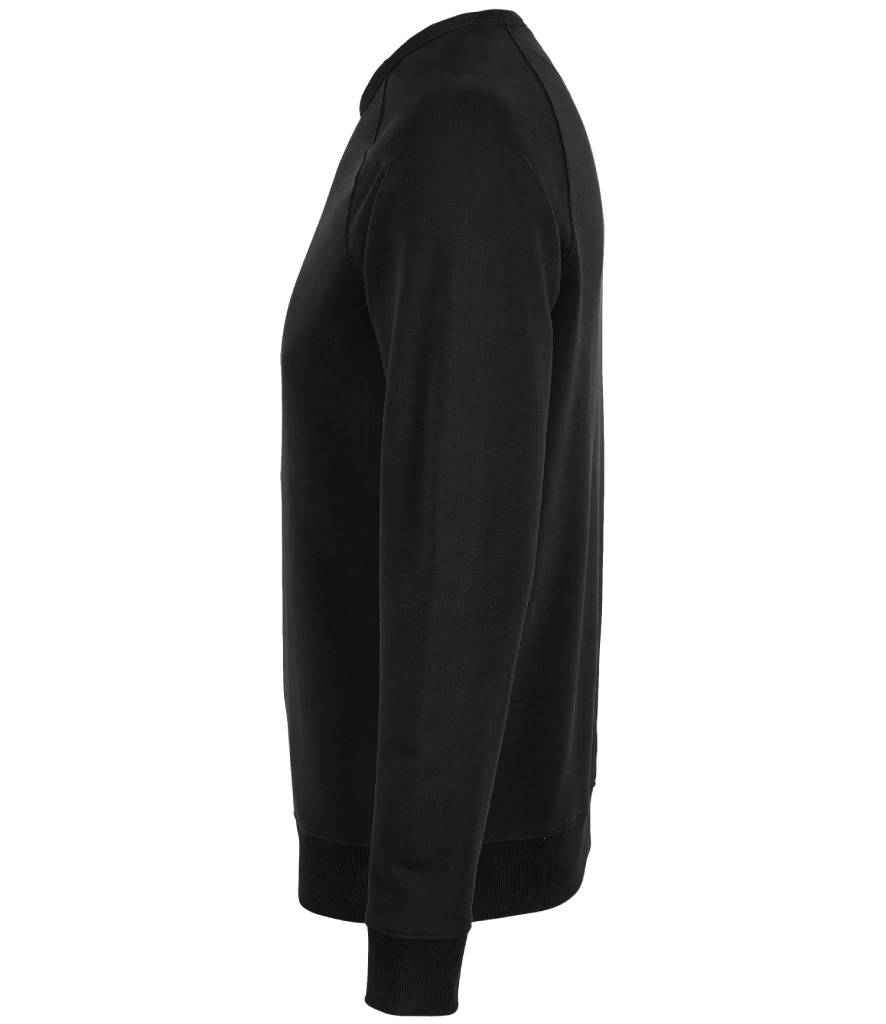 NEOBLU Nelson French Terry Sweatshirt in Deep Black, side view