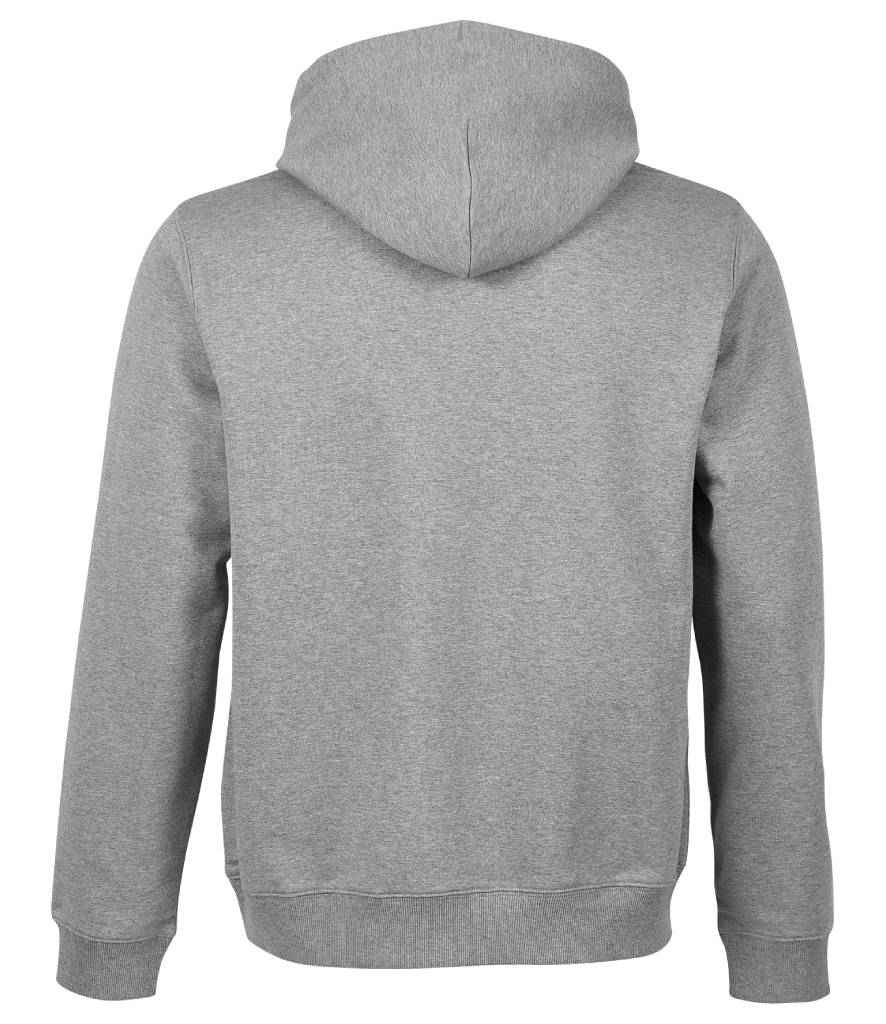 NEOBLU Nicholas French Terry Hoodie in Grey Marl, back view