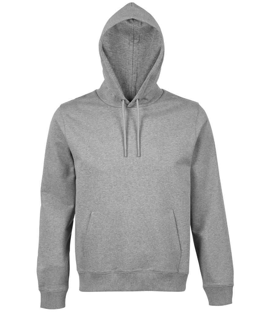 NEOBLU Nicholas French Terry Hoodie in Grey Marl, front view