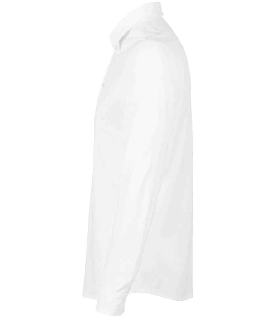 NEOBLU Balthazar Jersey Long Sleeve Shirt in Optic White, side view