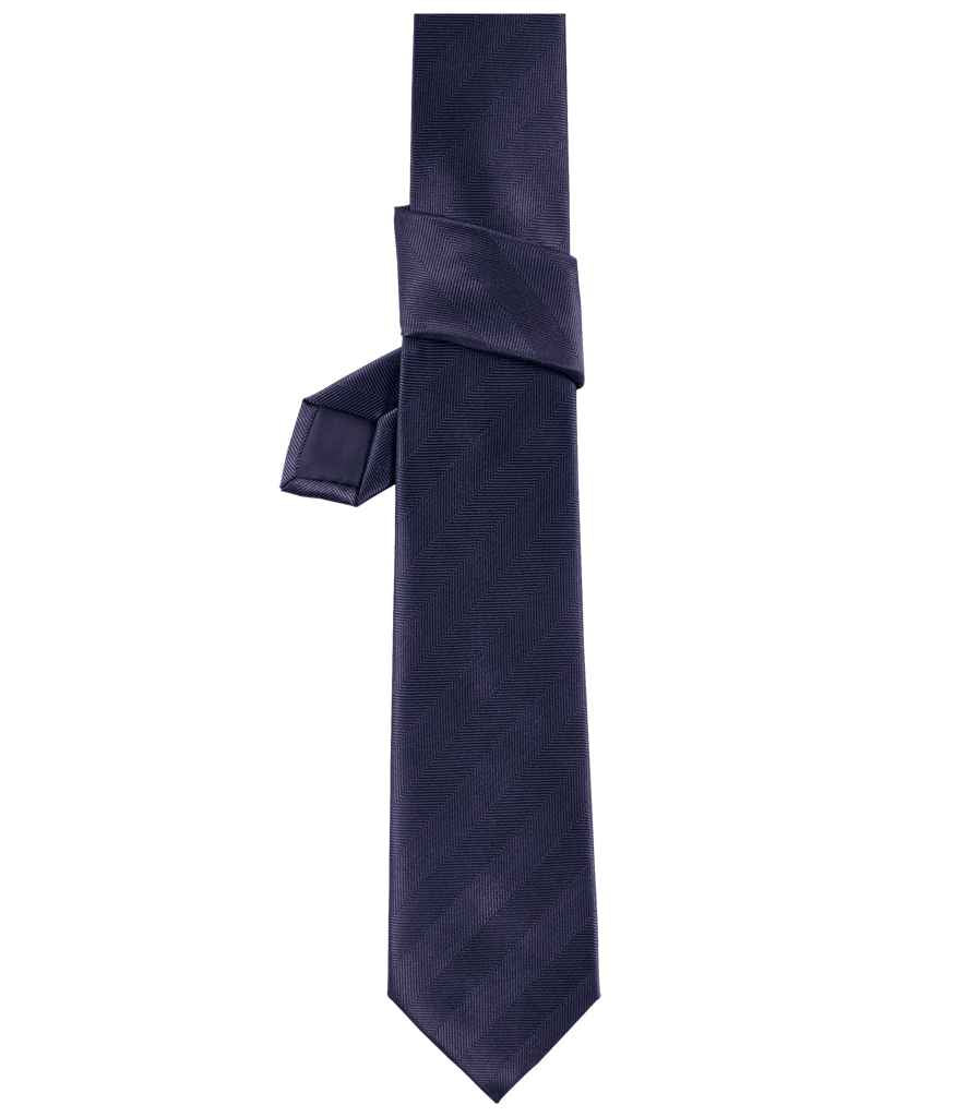 NEOBLU Tommy Plain Club Tie in Night Blue, front view