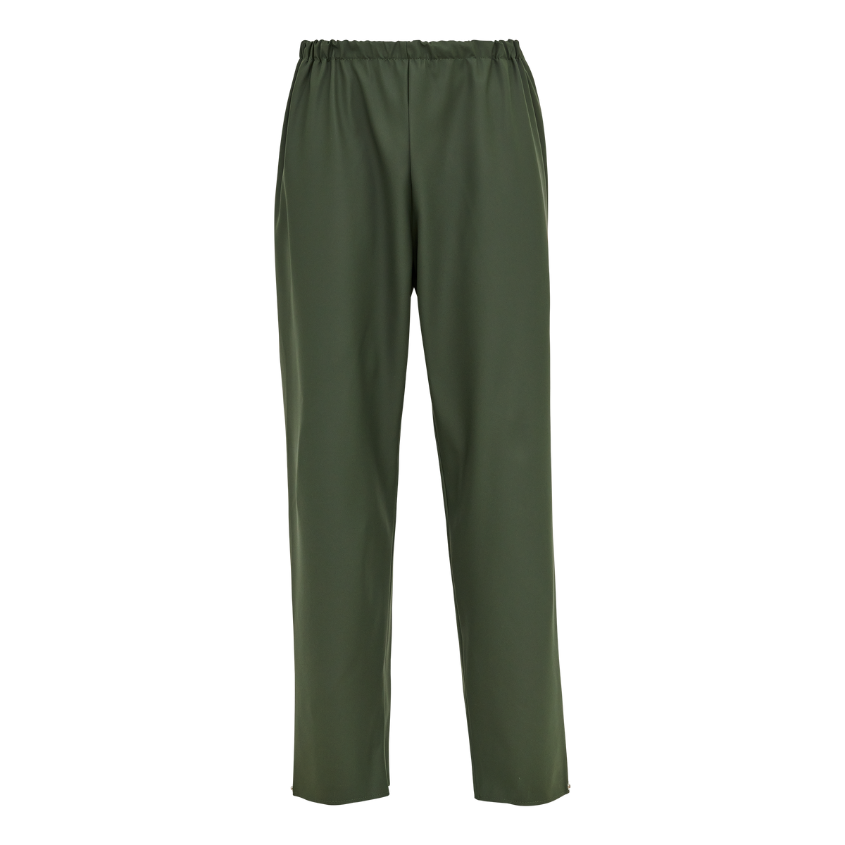 ELKA Rainwear Waist Trousers in Olive, front view