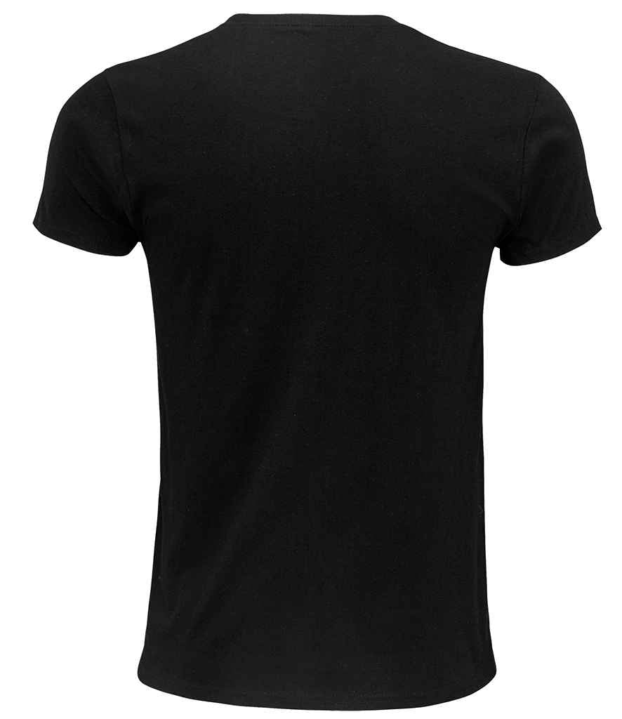 SOL'S Unisex Epic Organic T-Shirt in Deep Black, back view