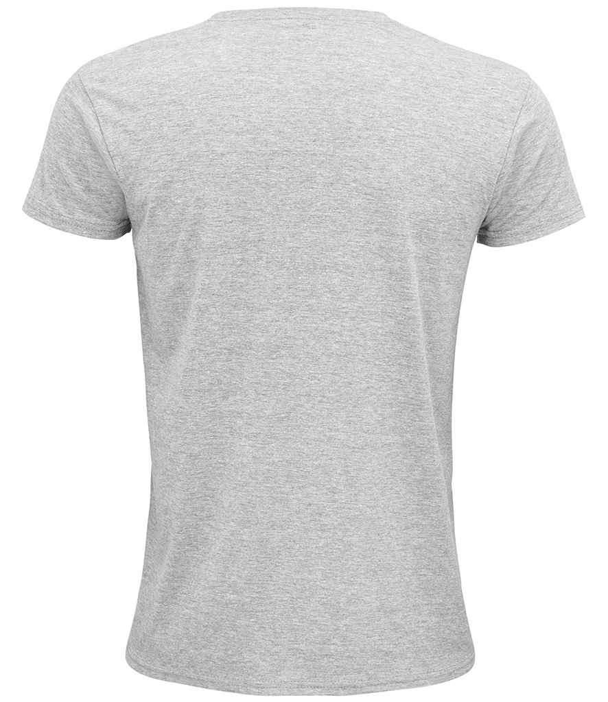 SOL'S Unisex Epic Organic T-Shirt in Grey Marl, back view