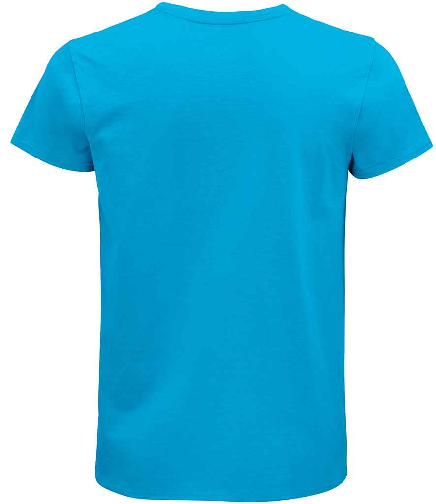 SOL'S Pioneer Organic T-Shirt in Aqua, back view