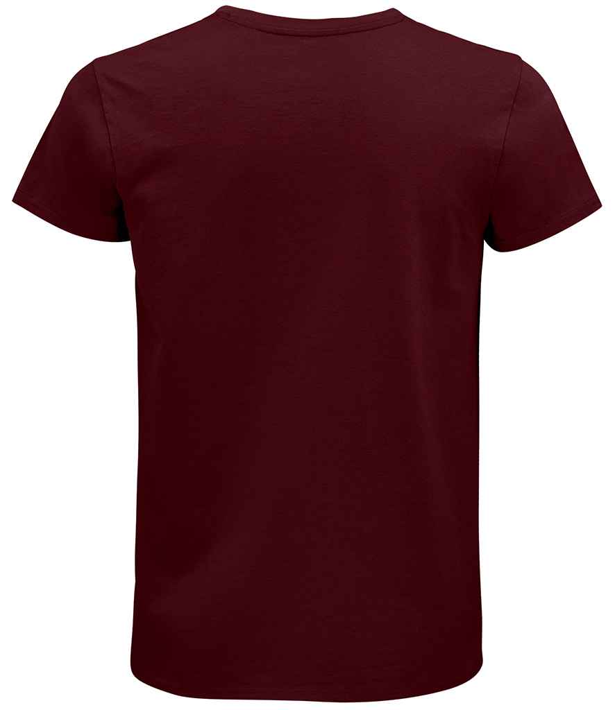 SOL'S Pioneer Organic T-Shirt in Burgundy, back view