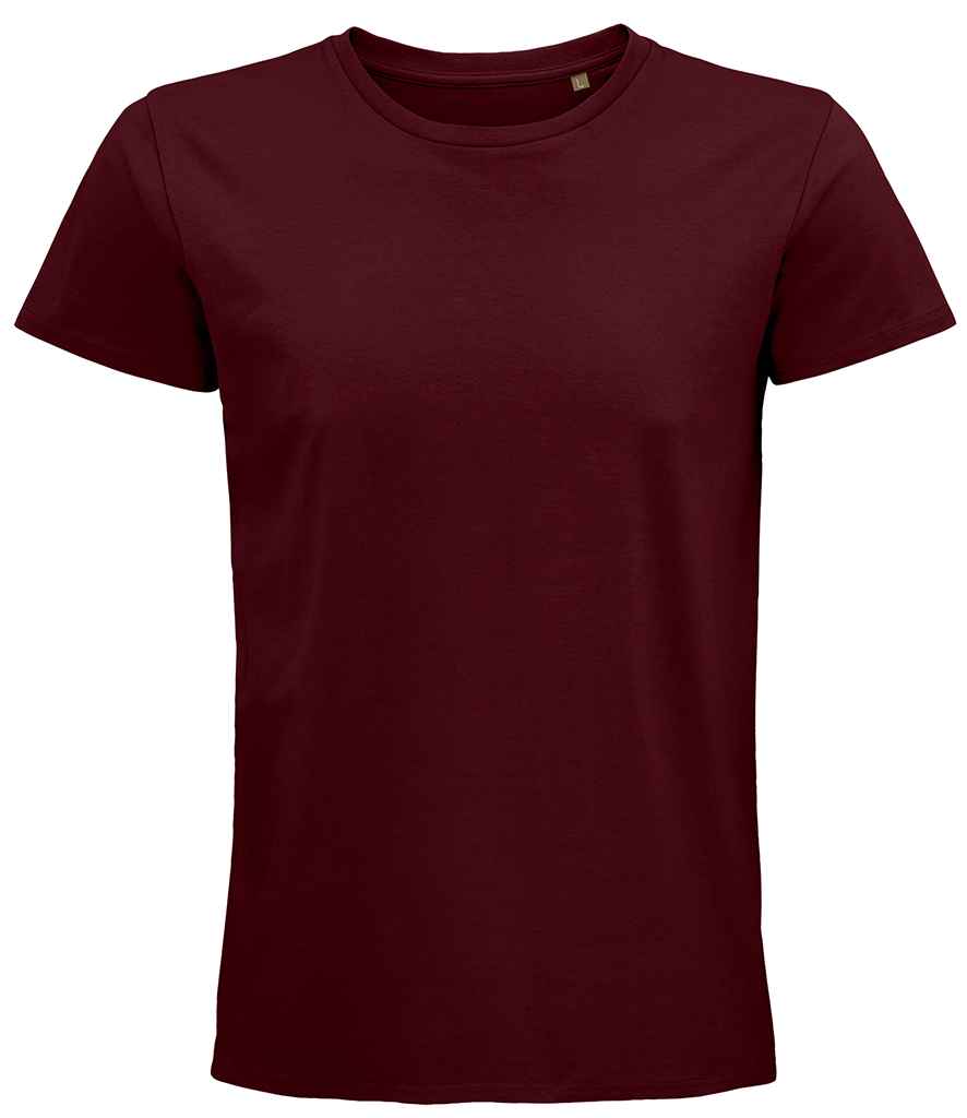 SOL'S Pioneer Organic T-Shirt in Burgundy, front view