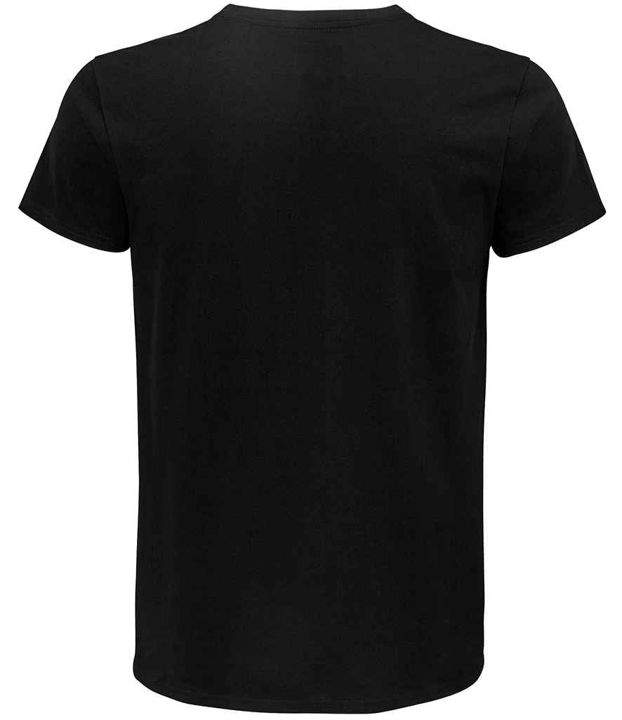 SOL'S Pioneer Organic T-Shirt in Deep Black, back view