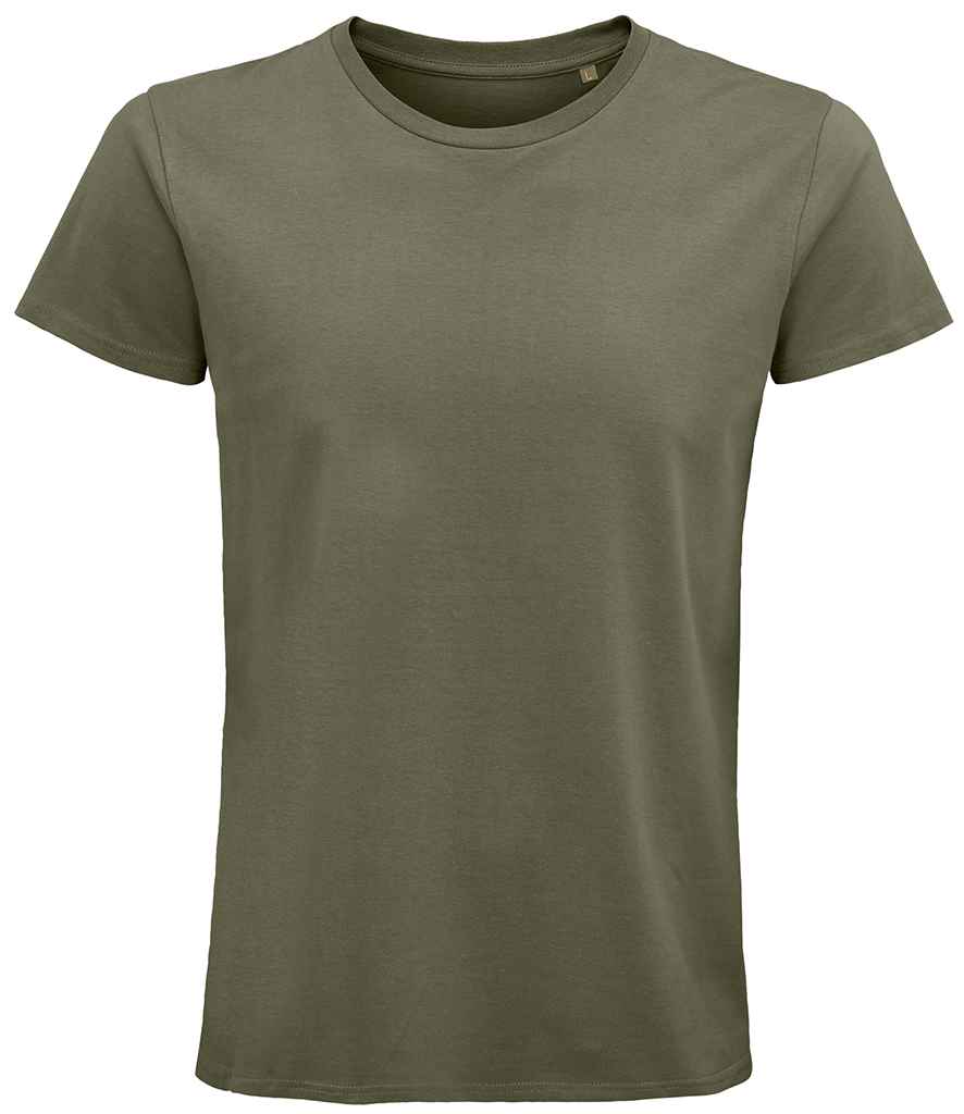 SOL'S Pioneer Organic T-Shirt in Khaki, front view