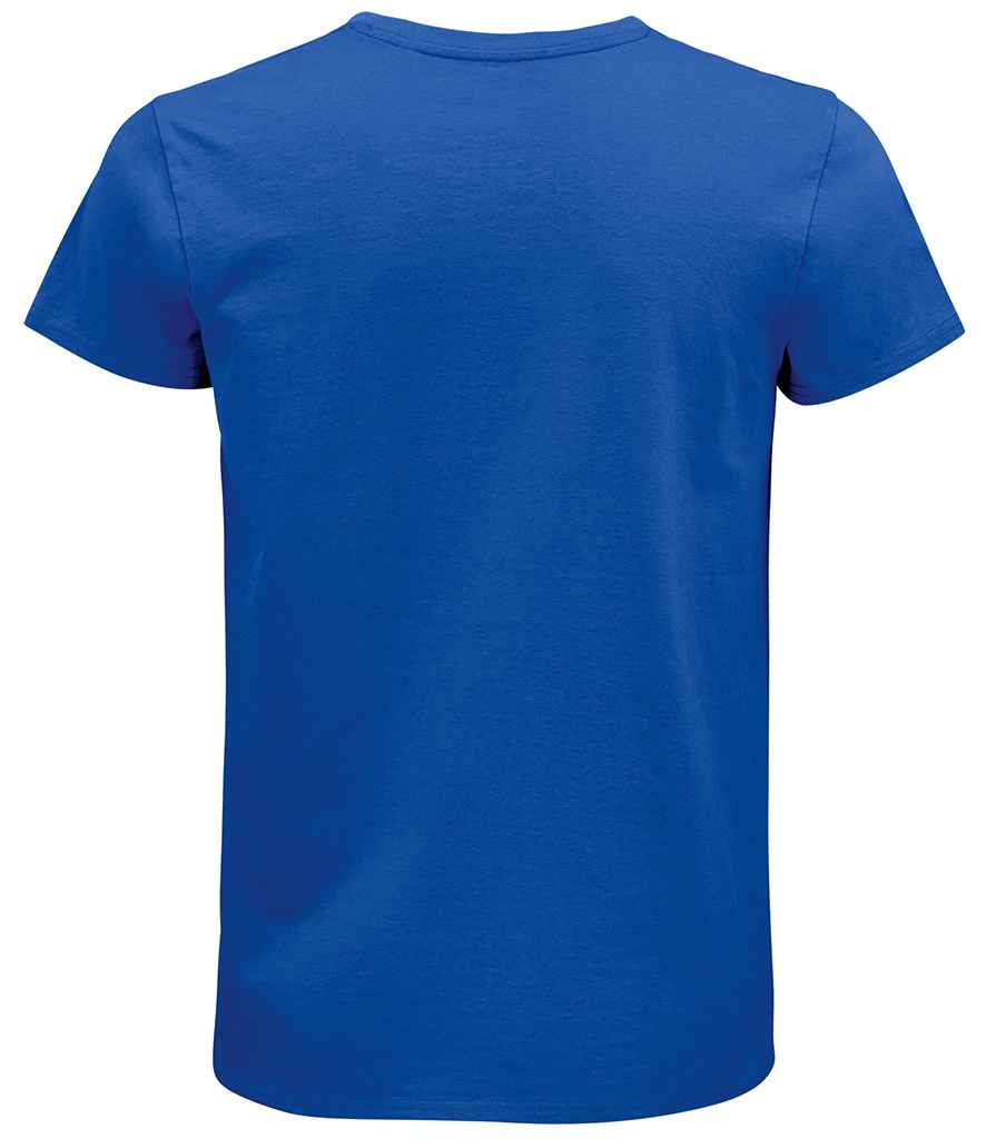 SOL'S Pioneer Organic T-Shirt in Royal Blue, back view