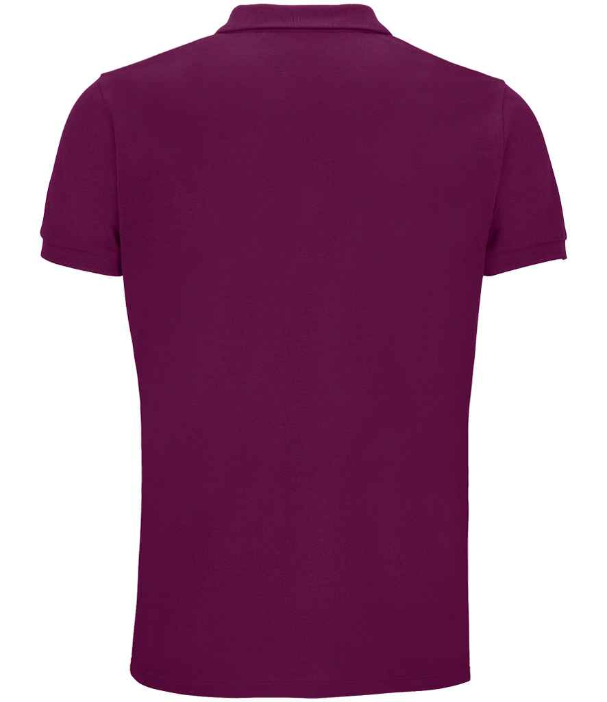 SOL'S Planet Organic Piqué Polo Shirt in Astral Purple, back view