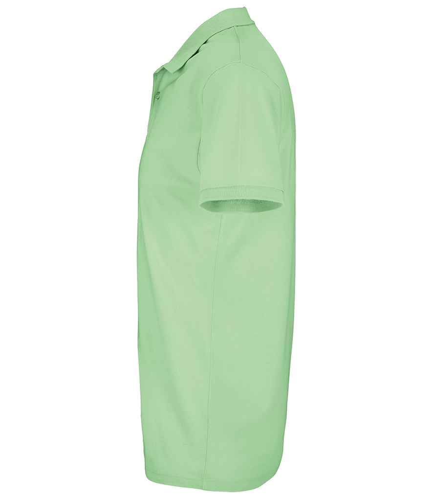 SOL'S Planet Organic Piqué Polo Shirt in Frozen Green, side view