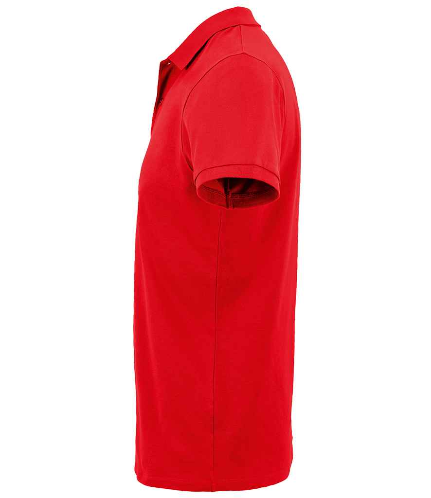 SOL'S Planet Organic Piqué Polo Shirt in Red, side view