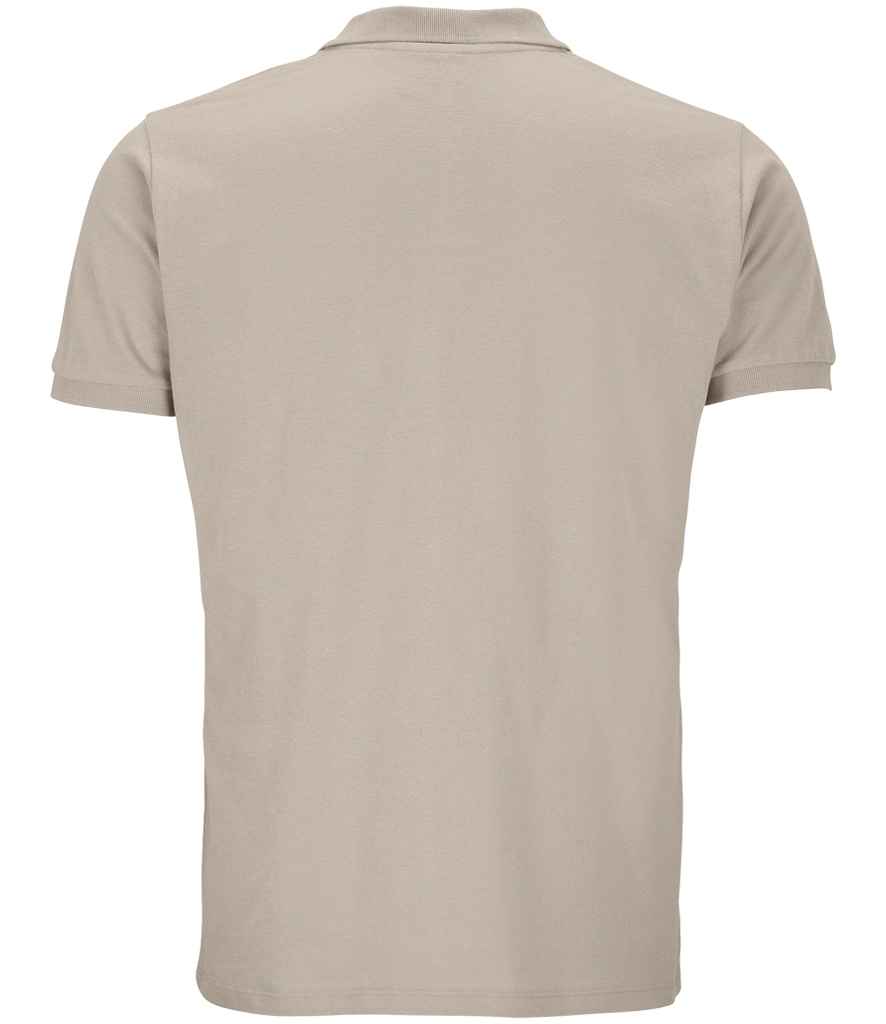 SOL'S Planet Organic Piqué Polo Shirt in Rope, back view