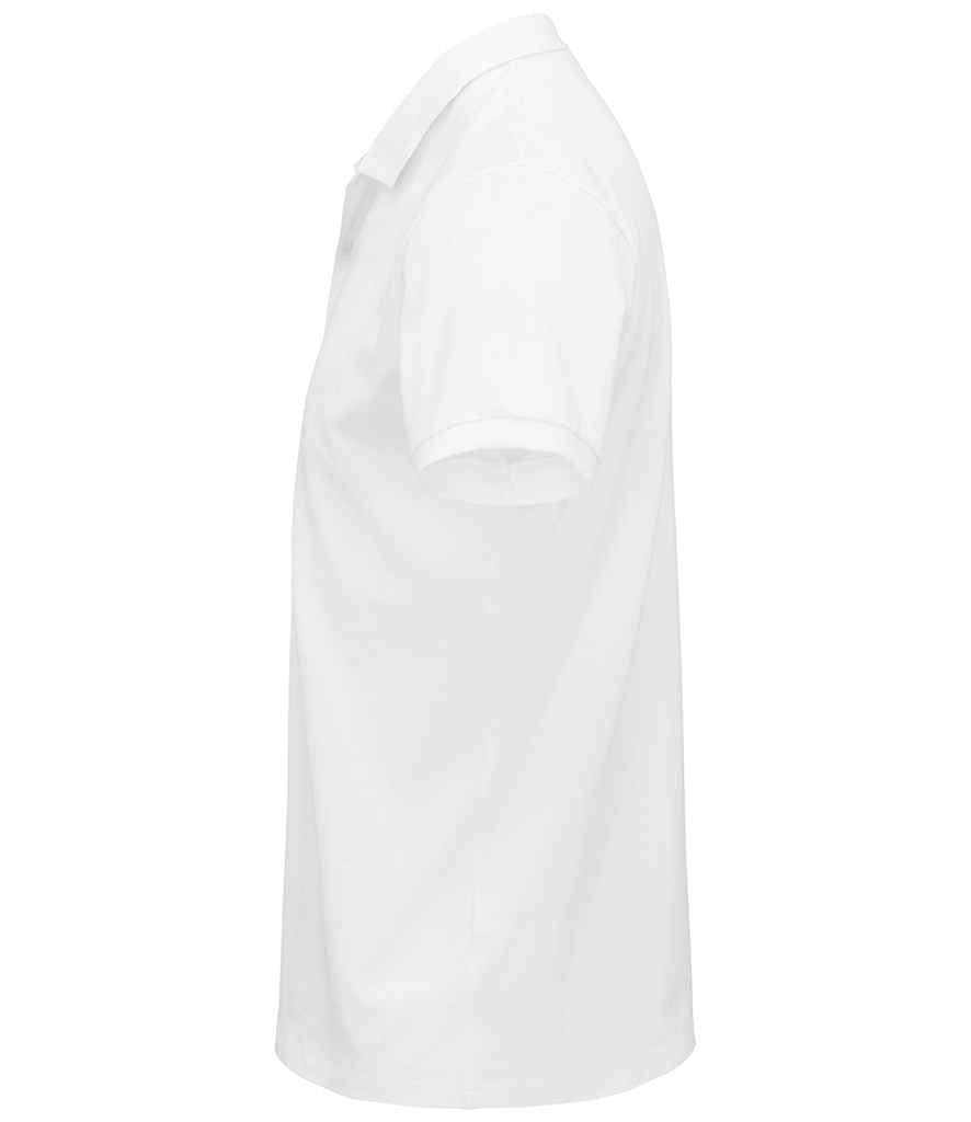 SOL'S Planet Organic Piqué Polo Shirt in White, side view
