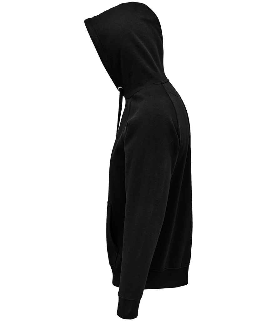 SOL'S Unisex Stellar Organic Hoodie in Black, side view