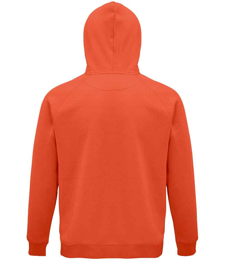 SOL'S Unisex Stellar Organic Hoodie in Burnt Orange, back view