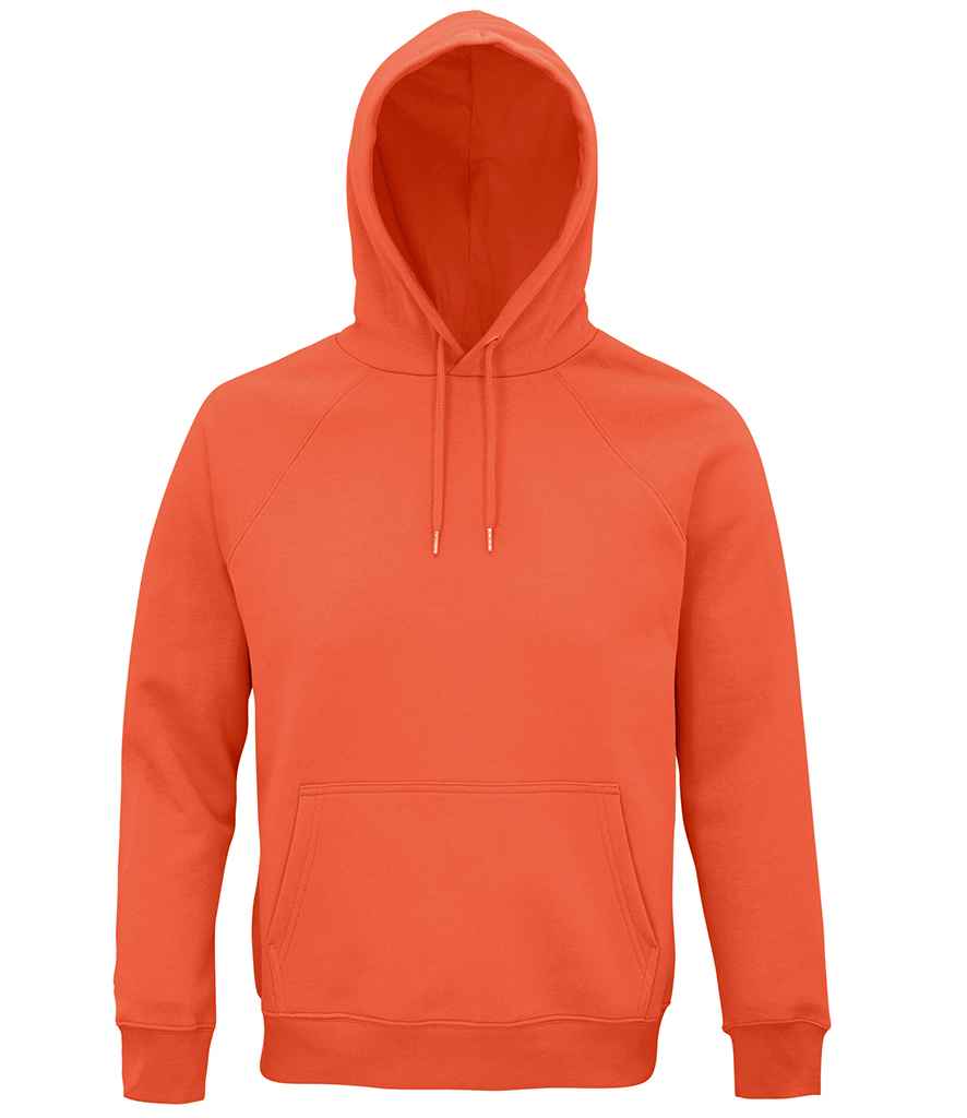 SOL'S Unisex Stellar Organic Hoodie in Burnt Orange, front view