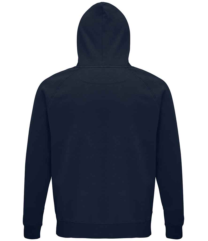 SOL'S Unisex Stellar Organic Hoodie in French Navy, back view