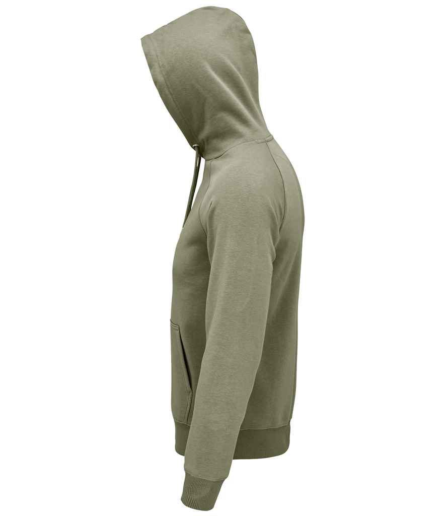 SOL'S Unisex Stellar Organic Hoodie in Khaki, side view