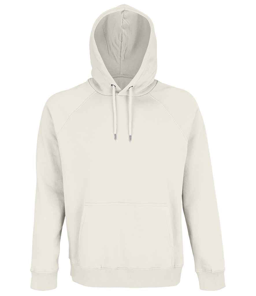 SOL'S Unisex Stellar Organic Hoodie in Off White, front view