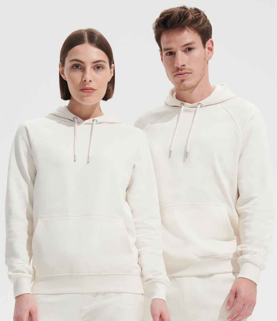 SOL'S Unisex Stellar Organic Hoodie in Off White