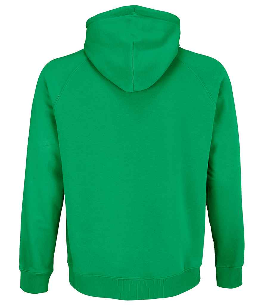 SOL'S Unisex Stellar Organic Hoodie in Spring Green, back view