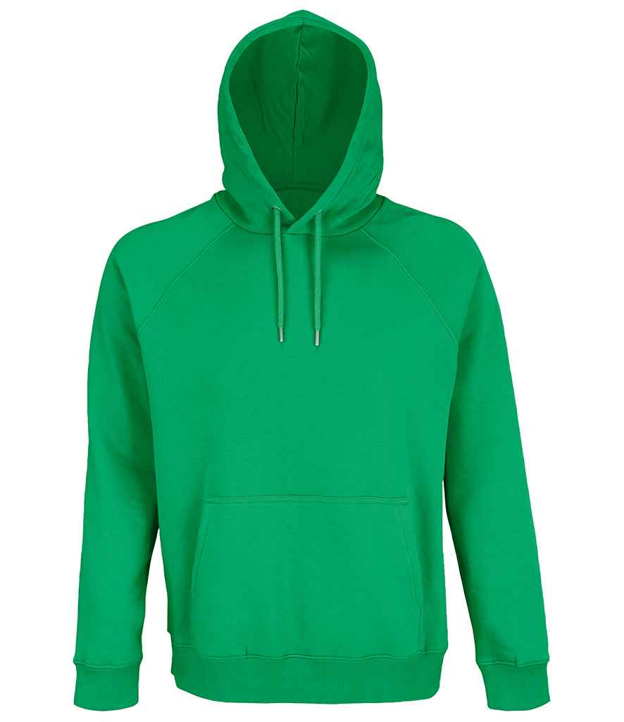SOL'S Unisex Stellar Organic Hoodie in Spring Green, front view