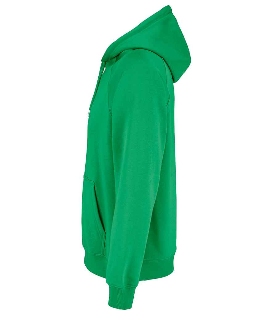 SOL'S Unisex Stellar Organic Hoodie in Spring Green, side view