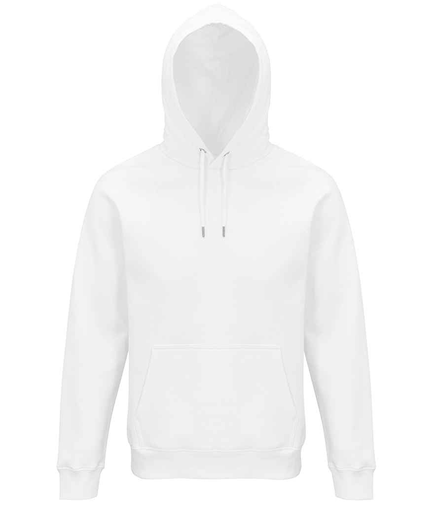 SOL'S Unisex Stellar Organic Hoodie in White, front view