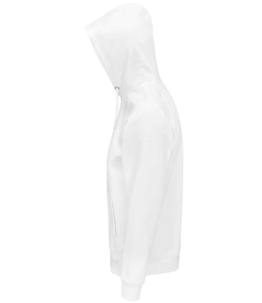 SOL'S Unisex Stellar Organic Hoodie in White, side view