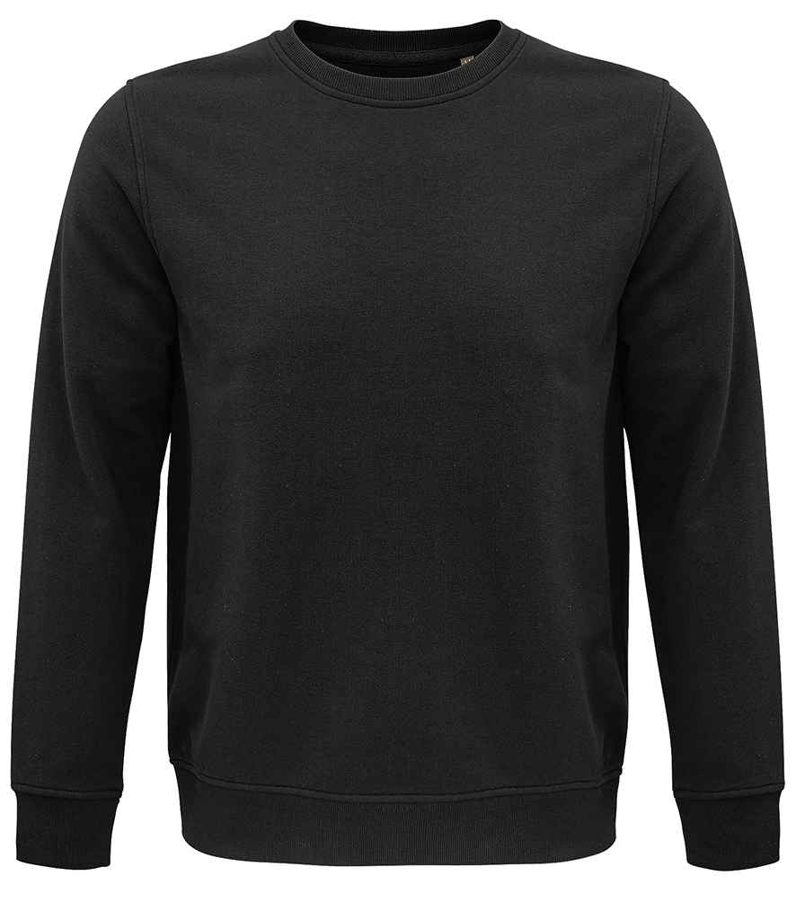 SOL'S Unisex Comet Organic Sweatshirt in Deep Charcoal, front view