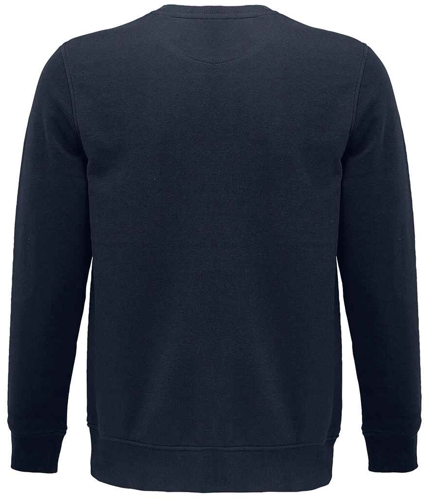 SOL'S Unisex Comet Organic Sweatshirt in French Navy, back view